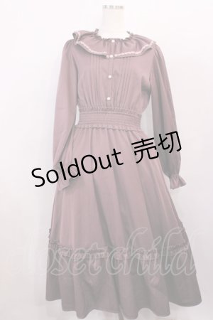 画像: m petit by misako / AOK*フリルカラータックワンピース M ダークピンク H-26-01-17-1006-LO-OP-NS-ZH