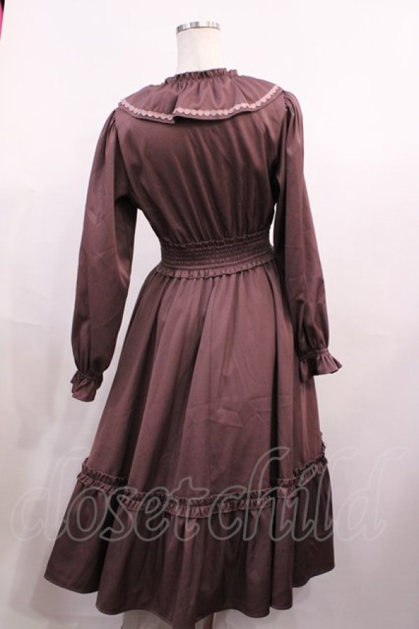 画像2: m petit by misako / AOK*フリルカラータックワンピース M ダークピンク H-26-01-17-1006-LO-OP-NS-ZH (2)