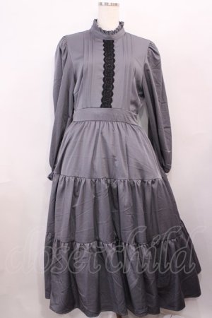 画像: m petit by misako / AM*レースティアードワンピース M グレー H-26-01-17-1007-LO-OP-NS-ZH