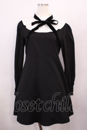 画像: Bubbles / レース襟ワンピース Free ブラック H-26-01-17-1011-CA-OP-NS-ZH