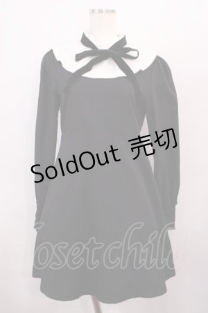 画像: Bubbles / レース襟ワンピース Free ブラック H-26-01-17-1011-CA-OP-NS-ZH