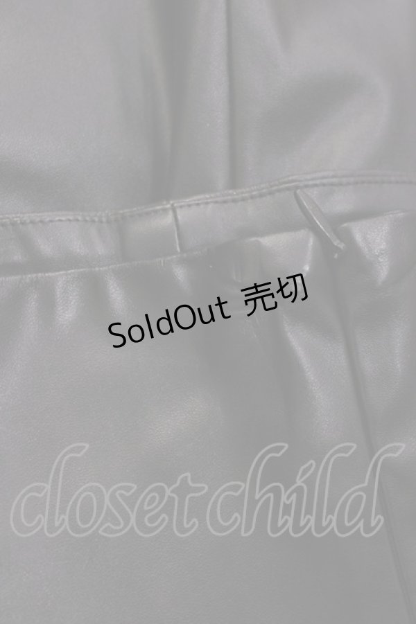 画像4: Melt the lady / レッグベルトレザーパンツ S ブラック H-26-01-17-1016-PU-PA-NS-ZH (4)