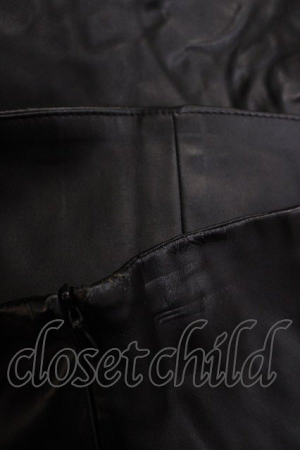 画像3: Melt the lady / レッグベルトレザーパンツ M ブラック H-26-01-17-1017-PU-PA-NS-ZH (3)