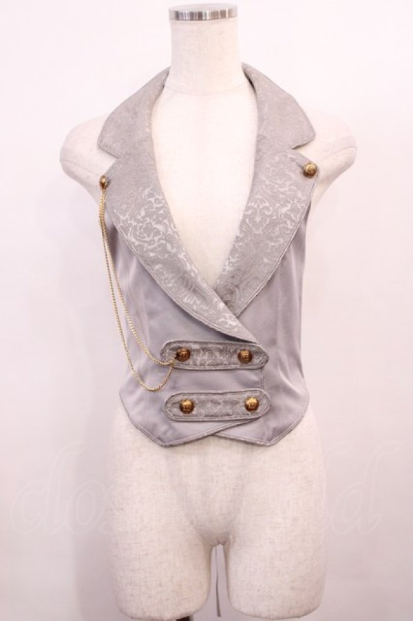 画像1: Amavel / Divine Knight ホルターネックベスト Free グレー H-26-01-17-1018-CA-TO-NS-ZH (1)