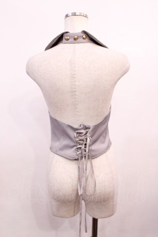 画像2: Amavel / Divine Knight ホルターネックベスト Free グレー H-26-01-17-1018-CA-TO-NS-ZH (2)