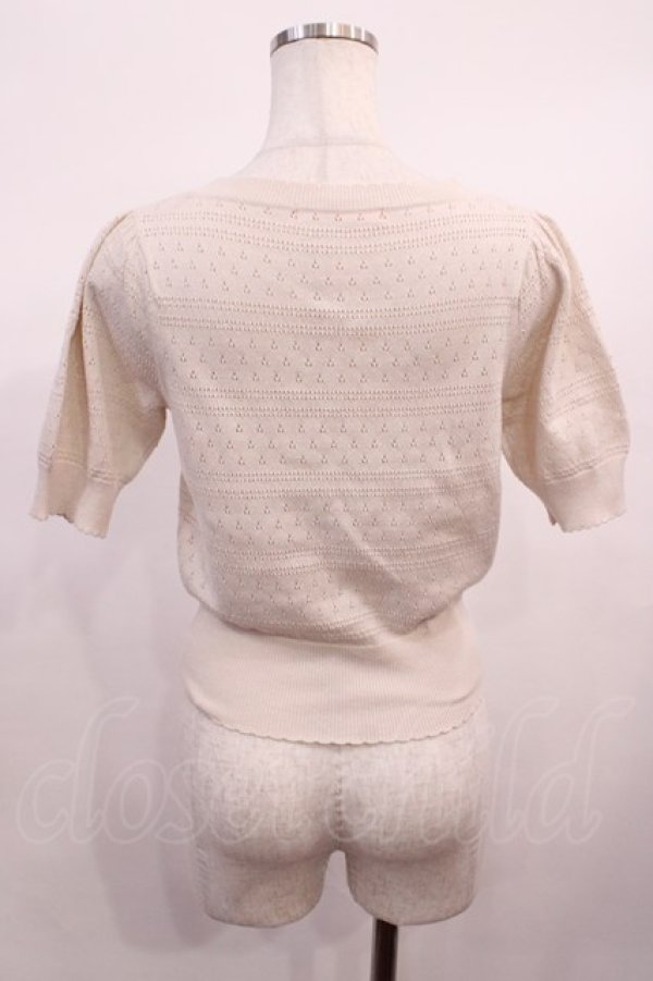 画像2: Fi.n.t / 透かし編みカーディガン Free 生成り H-26-01-17-1024-CA-TO-NS-ZH (2)