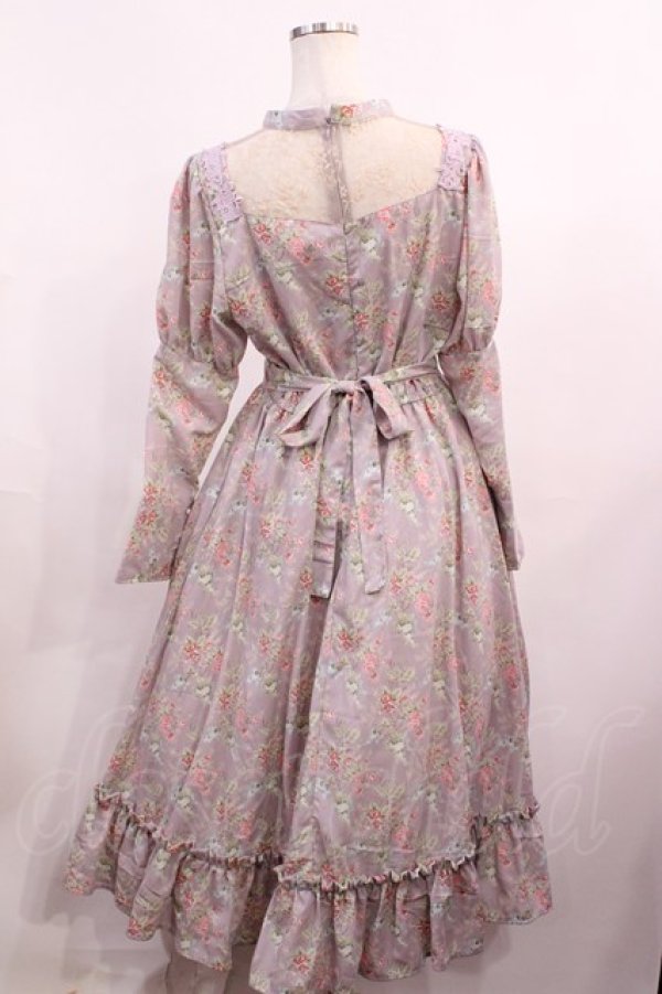 画像2: Kurumi Collaboration / KRハナジゴスリーブワンピース LL ラベンダー H-26-01-17-1003-LO-OP-NS-ZH (2)