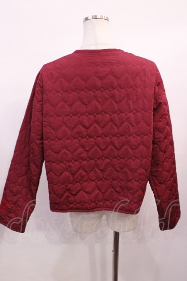 画像2: m petit by misako / サンリオキャラクターズコラボ キティタフタキルトJK L レッド H-26-01-17-1028-LO-JA-NS-ZH (2)