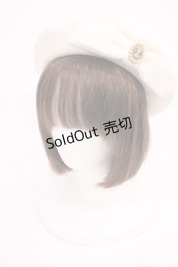 画像1: m petit by misako / AMモチーフリボンベレー  オフ H-26-01-17-1037-LO-AC-NS-ZH (1)