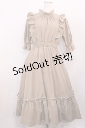 画像: m petit by misako / NINA'SコラボAMハイショクメローワンピース M ベージュ H-26-01-17-1005-LO-OP-NS-ZH