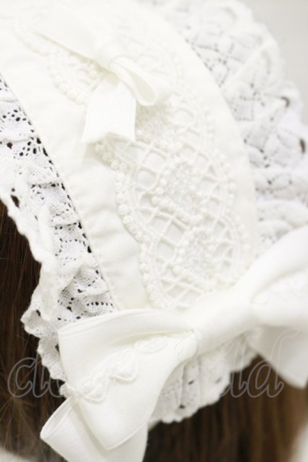 画像2: BABY,THE STARS SHINE BRIGHT / ハートレースのヘッドドレス  オフ白 H-26-01-17-009-BA-AC-NS-ZH (2)