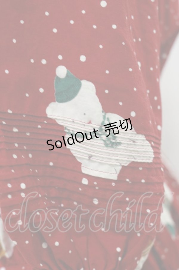 画像4: PINK HOUSE / しろくま柄ワンピース Free レッド H-26-01-17-079-LO-OP-NS-ZH (4)