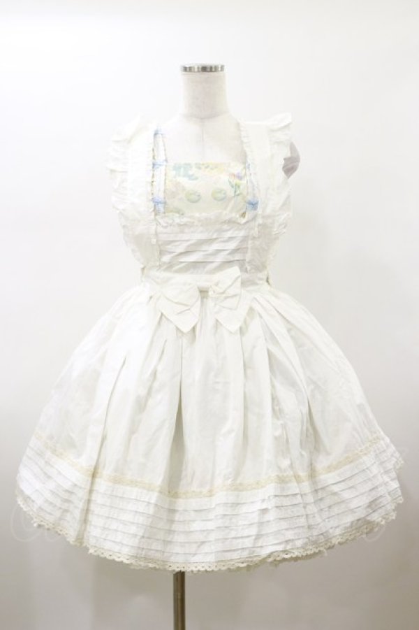 画像1: Dark Star Island（海外ロリータブランド） / リボンベアジャンパースカート M オフ H-26-01-17-088-LO-OP-NS-ZH (1)