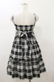 画像2: Lovely Tency / 眞白ありすコラボ/チェックジャンパースカート キッズサイズ150cm ブラック H-26-01-17-090-LO-OP-NS-ZH (2)