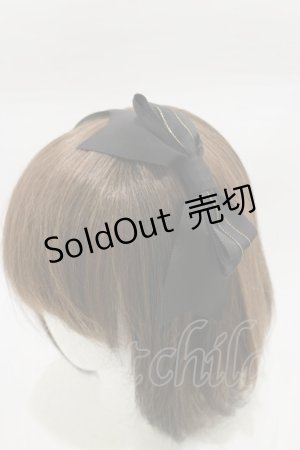 画像: Innocent World / ラメラインリボンカチューシャ  ブラック H-26-01-17-012-IW-AC-NS-ZH
