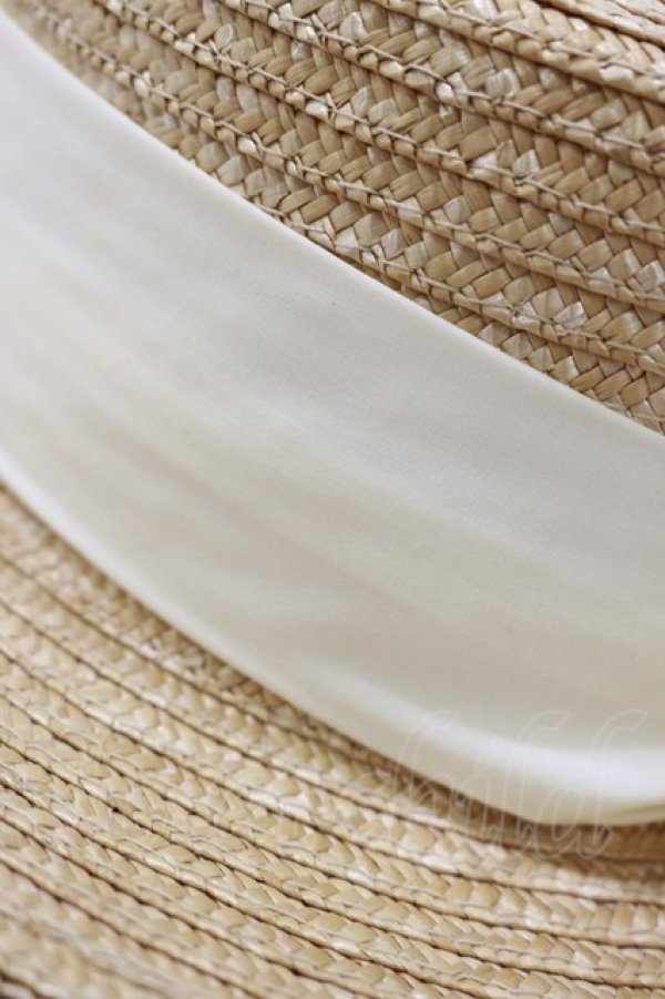 画像3: Amavel / フリルリボンカンカン帽  オフ H-26-01-17-001-CA-AC-NS-ZH (3)