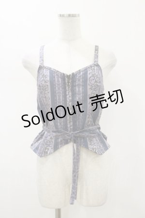 画像: axes femme / オーナメント縦柄ビスチェ M パープル H-26-01-17-017-AX-TO-NS-ZH