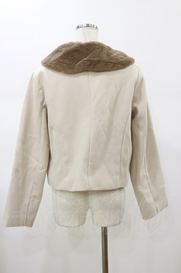 画像2: m petit by misako / AM*セーラーショートコート M ベージュ H-26-01-17-025-LO-CO-NS-ZH (2)