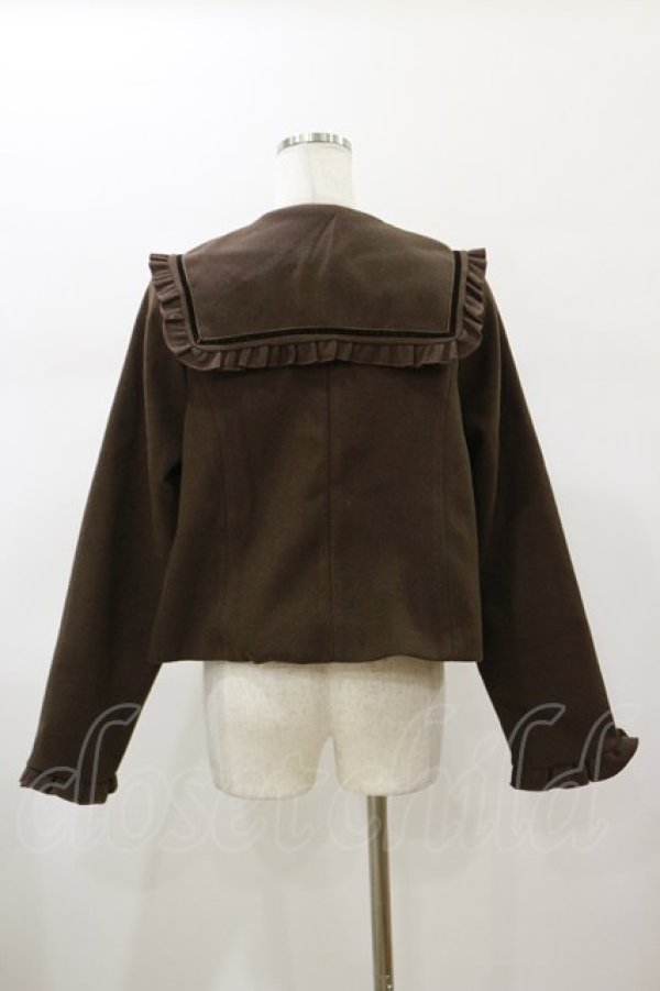 画像2: m petit by misako / AM*セーラーショートコート M ブラウン H-26-01-17-026-LO-CO-NS-ZH (2)