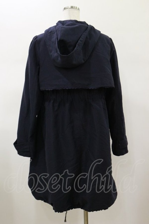 画像2: axes femme / 裏ファーモッズコート L ネイビー H-26-01-17-027-AX-CO-NS-ZH (2)