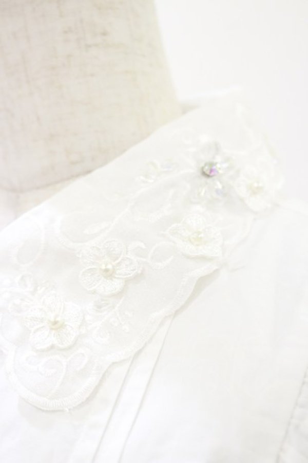 画像3: evelyn / フラワーモチーフブラウス Free ホワイト H-26-01-17-035-LO-BL-NS-ZH (3)