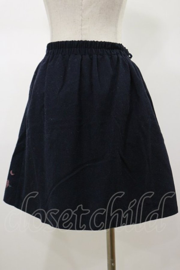 画像2: axes femme POETIQUE / レースアップスカート M ネイビー H-26-01-17-040-AX-SK-NS-ZH (2)