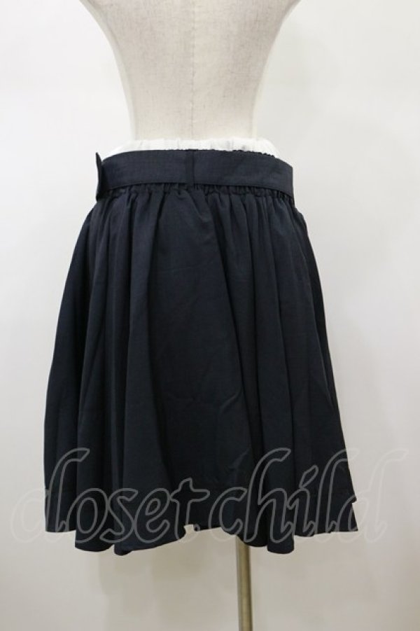 画像2: Kurumi Collaboration / フレアマリンアカデミアスカート 3L ネイビー H-26-01-17-041-LO-SK-NS-ZH (2)