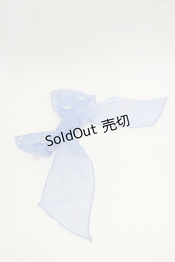 画像1: Angelic Pretty / ガラスの人形ブラウスのリボンブローチ  サックス H-26-01-18-007-AP-ZA-NS-ZH (1)