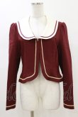 画像1: Innocent World / セーラー刺繍ジャケット L ボルドー H-26-01-18-039-IW-JA-NS-ZH (1)