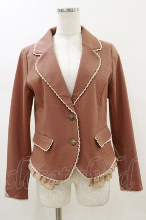 画像: axes femme / フリルジャケット M ピンク H-26-01-18-040-AX-JA-NS-ZH