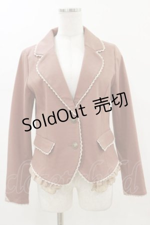 画像: axes femme / フリルジャケット M ピンク H-26-01-18-040-AX-JA-NS-ZH