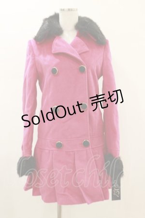 画像: DearMyLove / プリーツコート M ピンク H-26-01-18-041-EL-CO-NS-ZH