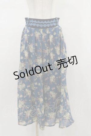 画像: axes femme / 花柄パンツ M ブルー H-26-01-18-044-AX-PA-NS-ZH