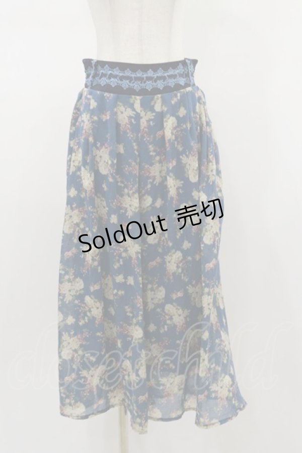 画像1: axes femme / 花柄パンツ M ブルー H-26-01-18-044-AX-PA-NS-ZH (1)