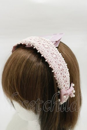 画像: m petit by misako / AMPLカチューシャ  ピンク H-26-01-18-008-LO-AC-NS-ZH