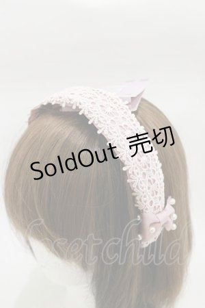 画像: m petit by misako / AMPLカチューシャ  ピンク H-26-01-18-008-LO-AC-NS-ZH