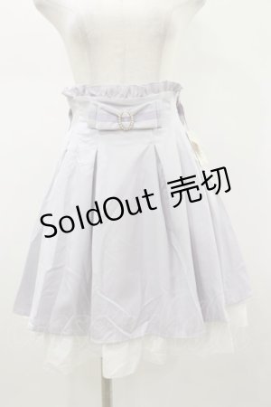 画像: Amavel / パールバックルリボンスカート Free ラベンダー H-26-01-18-046-CA-SK-NS-ZH