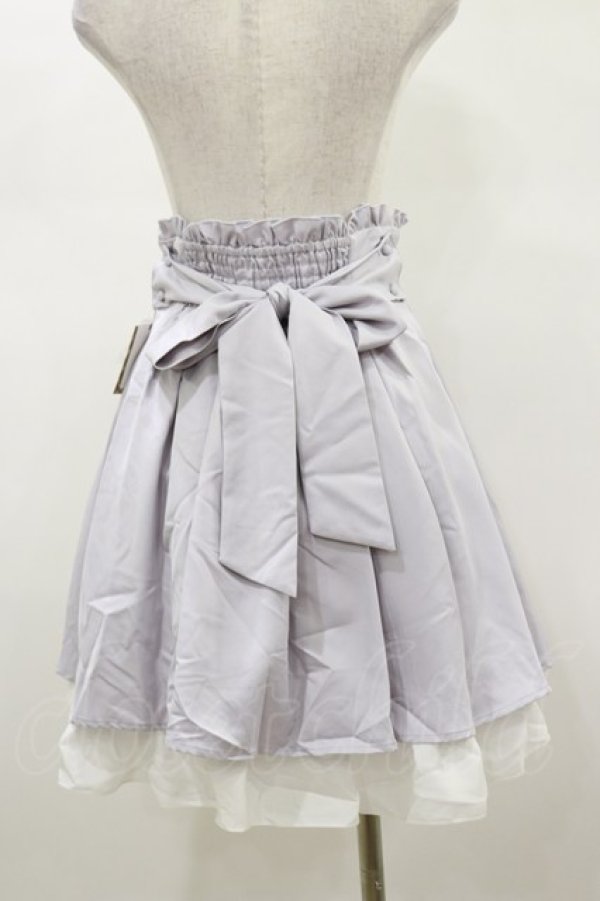 画像2: Amavel / パールバックルリボンスカート Free ラベンダー H-26-01-18-046-CA-SK-NS-ZH (2)