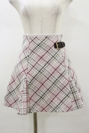 画像: evelyn / オリジナルチェックベルトスカート Free ピンク H-26-01-18-048-LO-SK-NS-ZH