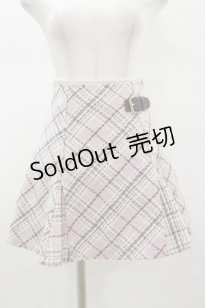 画像: evelyn / オリジナルチェックベルトスカート Free ピンク H-26-01-18-048-LO-SK-NS-ZH