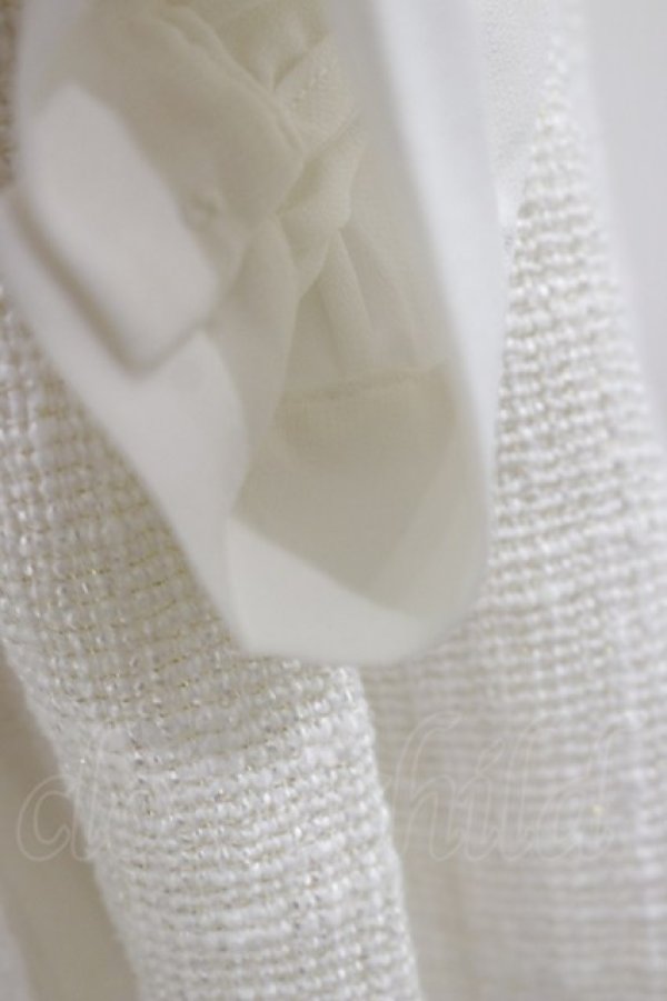 画像3: Ank Rouge / リボンタイツイードSET/UPワンピース M オフホワイト H-26-01-18-053-CA-OP-NS-ZH (3)