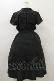画像2: F&A / ドット柄フレンチスリーブワンピース Free Black H-26-01-18-054-LO-OP-NS-ZH (2)