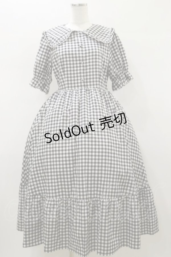 画像1: m petit by misako / AOKデシンギンガムOP M ブラック H-26-01-18-061-LO-OP-NS-ZH (1)