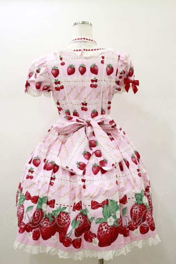画像2: Angelic Pretty / Dessert Berryワンピース Free ピンク H-26-01-18-064-AP-OP-NS-ZH (2)