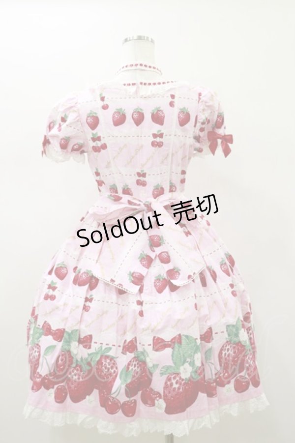 画像2: Angelic Pretty / Dessert Berryワンピース Free ピンク H-26-01-18-064-AP-OP-NS-ZH (2)