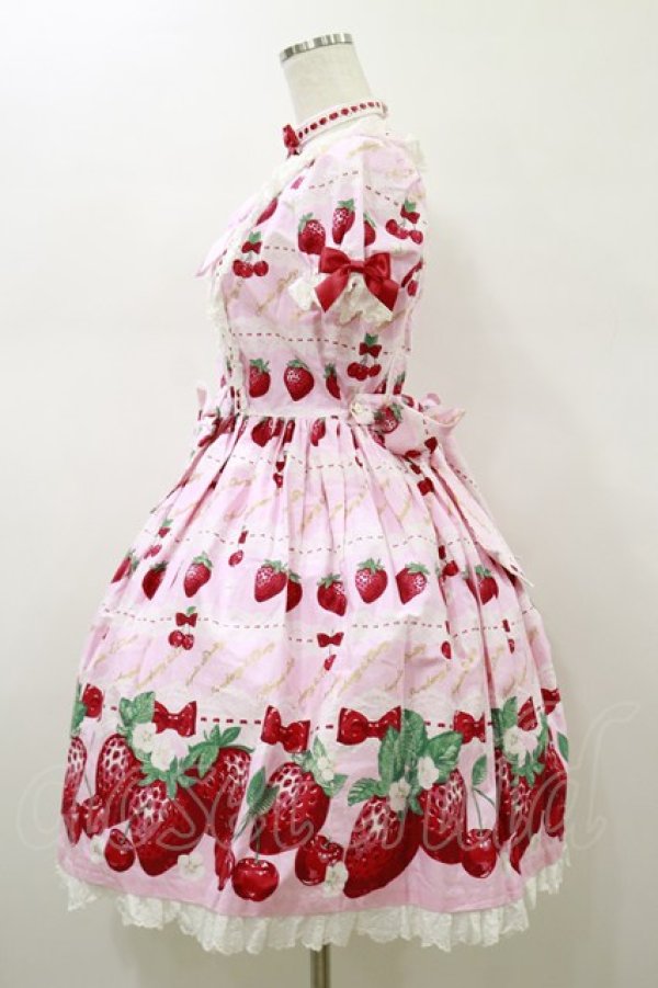画像3: Angelic Pretty / Dessert Berryワンピース Free ピンク H-26-01-18-064-AP-OP-NS-ZH (3)