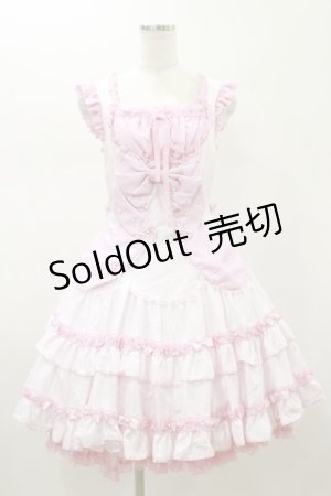 画像: metamorphose / wrapping me ジャンパースカート Free ピンク H-26-01-18-067-ME-OP-NS-ZH