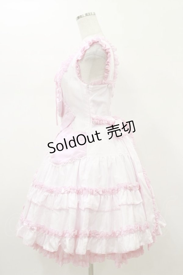 画像3: metamorphose / wrapping me ジャンパースカート Free ピンク H-26-01-18-067-ME-OP-NS-ZH (3)