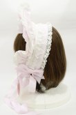 画像2: BABY,THE STARS SHINE BRIGHT / ふわふわクリームプリンセスボンネット  ピンク H-26-01-18-012-BA-AC-NS-ZH (2)