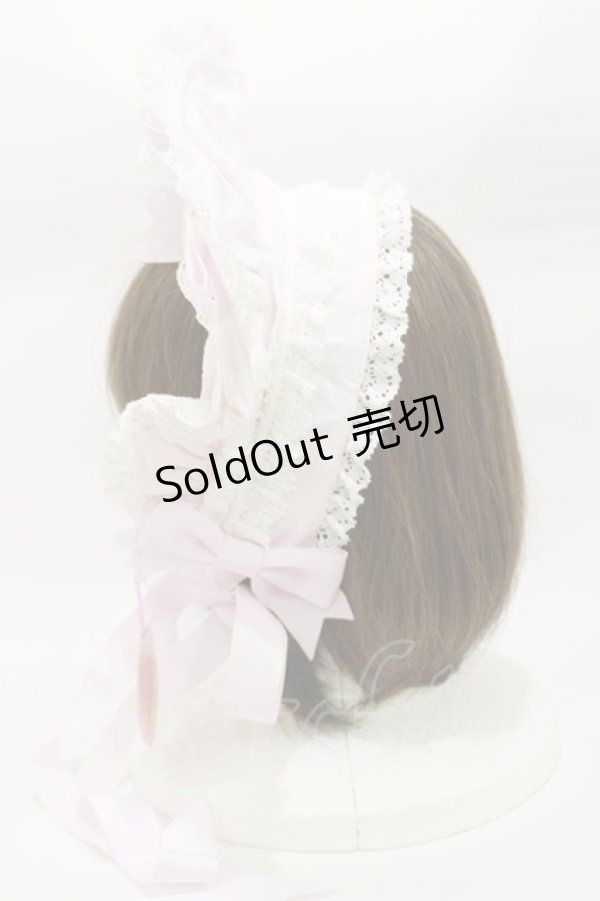 画像2: BABY,THE STARS SHINE BRIGHT / ふわふわクリームプリンセスボンネット  ピンク H-26-01-18-012-BA-AC-NS-ZH (2)